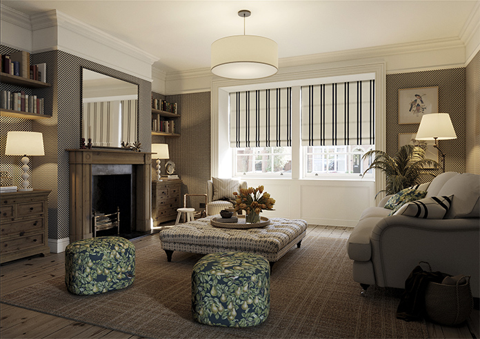 Winnies Stripe, Hudds - Roman Blind - Image 6